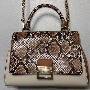 NWOT Aldo Snakeskin crossbody satchel